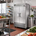 Thumbnail image #2 for True T-43-HC Two-Section Reach-In Solid Swing Door Refrigerator, 47-Inch Wide
