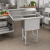 Thumbnail image #2 for Advance Tabco 1-Compartment Fabricated Sink with 18-Inch Left Drainboard and 16 x 20 x 14-Inch Bowl