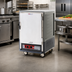 Thumbnail image #2 for Metro C5 3 Series Gray Insulation Armour Half-Height Mobile Heated Holding Cabinet with Solid Door
