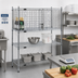Thumbnail image #2 for Eagle Group 60W x 18D Chrome Security Enclosure Kit with Hinged Doors for Wire Shelving