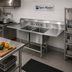 Thumbnail image #2 for Spec-Master FN Series Coved Corner Two-Compartment Stainless Steel Sink with 36-Inch Right-Hand Drainboard, 73-1/2 x 27 Inches