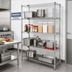 Thumbnail image #2 for Quantum 5-Shelf Stationary Wire Shelving Starter Kit, 54
