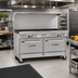 Thumbnail image #2 for Southbend Ultimate 60-Inch Gas Restaurant Range with 8 Open Burners, Standard Oven and Cabinet Base