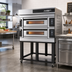 Thumbnail image #2 for Moretti Forni serieS S120E 2-Deck Electric Pizza Deck Oven with Stand