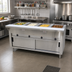 Thumbnail image #2 for Advance Tabco Triumph (Supreme) Electric Hot Food Table with 4 Sealed Wells and Sliding Door Enclosed Base