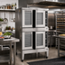 Thumbnail image #2 for Blodgett Premium Series Double-Deck Full-Size Dual Flow Gas Convection Oven, Standard Depth