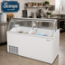 Thumbnail image #2 for Turbo Air Curved Glass Ice Cream Dipping Cabinet, 68-Inch Wide, 12-Tub Capacity, White