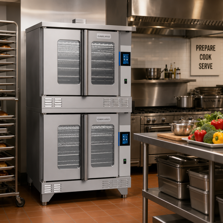 Product image #2 for Garland Master Series Full-Size Standard Depth Double-Deck Electric Convection Oven with EasyTouch Controls