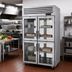 Thumbnail image #2 for Turbo Air PRO Series Pass-Thru Heated Holding Cabinet, Two-Section, 8 Half Glass Doors, 48.7 Cu. Ft.