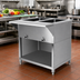 Thumbnail image #2 for 2-Piece Stainless Steel Steam Table Enclosure Side Panel Extension