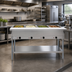 Thumbnail image #2 for KoolMore Four Pan Open Well Electric Steam Table with Undershelf