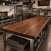 Thumbnail image #2 for John Boos Boos Block 132-Inch x 38-Inch x 3-Inch Edge Grain American Black Walnut Kitchen Countertop with Varnique Finish