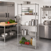 Thumbnail image #2 for Quantum 24-Inch W x 18-Inch D x 63-Inch H Stationary 5-Shelf Wire Shelving Starter Kit, 304 Stainless Steel