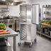 Thumbnail image #2 for Dinex DXPER18R Non-Insulated Aluminum Pan Rack Display Cabinet