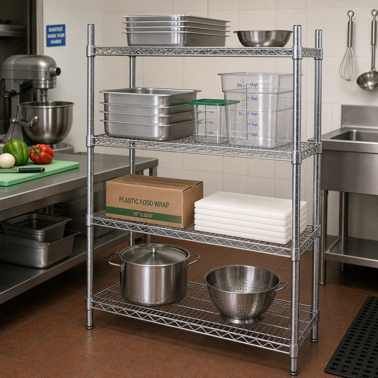 Product image #2 for Advance Tabco Special Value Series Heavy-Duty Chrome-Plated Wire Shelf, 30 x 24 Inches