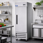 Thumbnail image #2 for Arctic Air AR23 1-Section Reach-In Refrigerator, 23 Cu. Ft., Solid Hinged Door, Bottom-Mounted Refrigeration, Stainless Steel Front & Sides