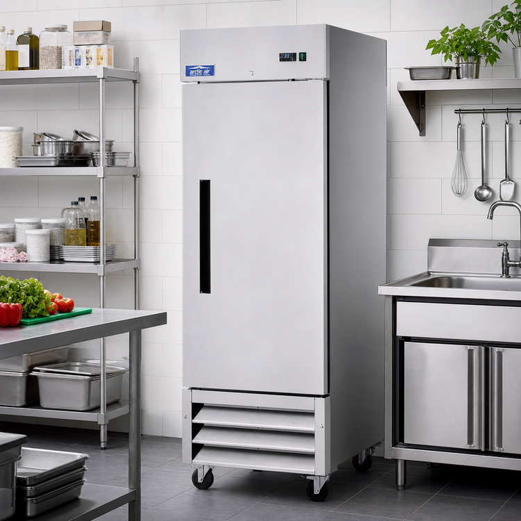 Product image #2 for Arctic Air AR23 1-Section Reach-In Refrigerator, 23 Cu. Ft., Bottom-Mounted Self-Contained, Solid Hinged Door