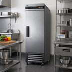 Thumbnail image #3 for Summit Commercial SCFF237LH 23 Cu. Ft. Single-Section Reach-In All-Freezer, Left-Hinged Solid Door, Stainless Steel