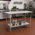 Thumbnail image #2 for Eagle AdjusTable ADA/Ergonomic Height Adjustable Stainless Steel Work Table with Undershelf, 72 x 24 Inches