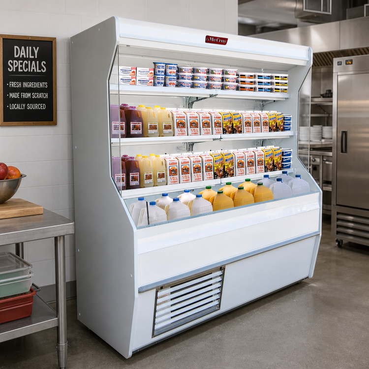 Product image #2 for Howard-McCray 32E Series 50-Inch Dairy Open Merchandiser, Open Front, Remote Refrigeration, LED Lighting