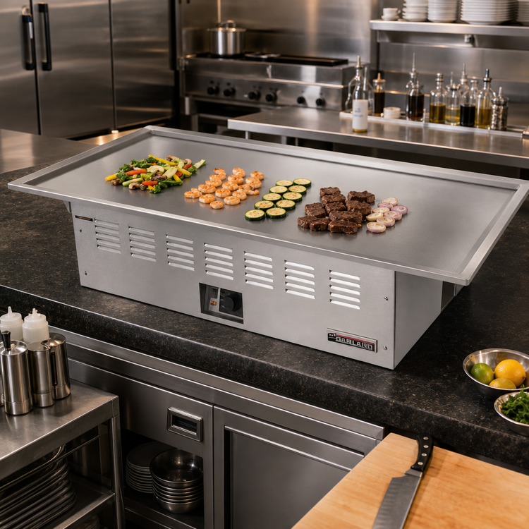 Product image #2 for Garland E22-36-56GMX Electric Teppan-Yaki Drop-In Griddle with 56-3/16" x 26-3/4" Grill Surface