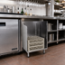 Thumbnail image #2 for CHOICE by Glastender Stainless Steel Open-Top Underbar Glass Rack Storage Unit, 18-Inch Wide