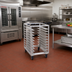 Thumbnail image #1 for 36-Inch High Trapezoidal Aluminum Cafeteria Tray Rack Cart, Single Section, End Load, 18-Tray Capacity