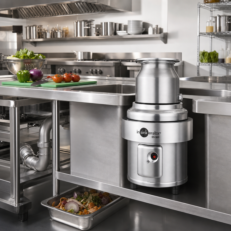 Product image #2 for InSinkErator SS-500 Complete Stainless Steel Food Waste Disposer Package, 5 HP, 12-Inch Bowl