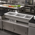 Thumbnail image #2 for Vollrath Short-Side 2-Pan Drop-In Hot Well with Marine-Grade Wells, Thermostatic, 208-240V