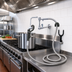 Thumbnail image #2 for OptiFlow Lead-Free Single Valve Wall Mount Pot Filler with 72-Inch Braided Hose