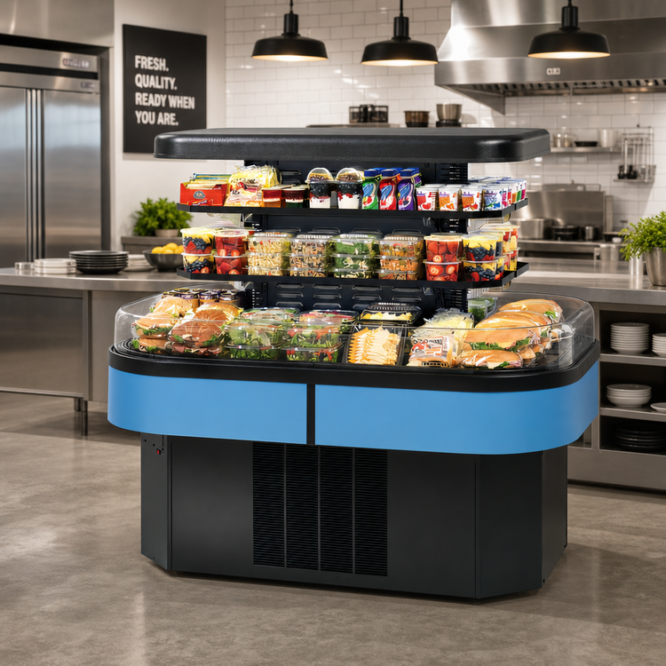 Product image #2 for Federal Industries Islands IMSS60SC-2 Self-Serve Refrigerated Island Merchandiser