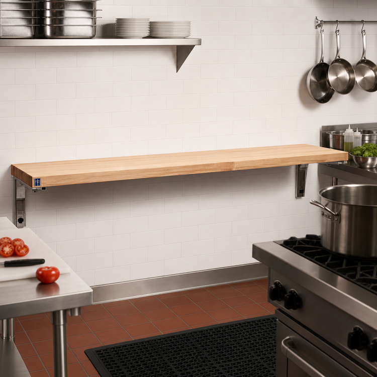 Product image #2 for Eagle Group Laminated Hardwood Cutting Board with Drop Brackets, 79 x 8 Inch