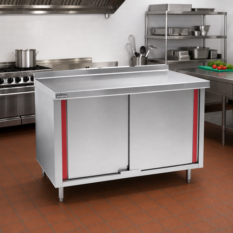 Product image #2 for Eagle Spec-Master Marine Series Enclosed Work Table with Cabinet Base and Sliding Doors, 84 x 24 Inches
