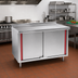 Thumbnail image #2 for Eagle Spec-Master Marine Series Enclosed Work Table with Cabinet Base and Sliding Doors, 84 x 24 Inches
