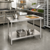 Thumbnail image #2 for Advance Tabco 30-Inch x 24-Inch 14 Gauge 304 Stainless Steel Work Table with Undershelf