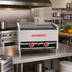 Thumbnail image #2 for American Range AECB-44 48-Inch Countertop Lava-Rock Charbroiler with 4 H-Shaped Burners