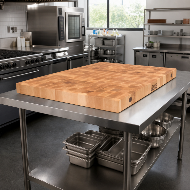 Product image #2 for Boos Block End Grain Maple Island Countertop, 60 x 25 x 2.25 Inches, Cream Finish