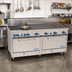 Thumbnail image #2 for Comstock-Castle 72-Inch Commercial Gas Char-Broiler Range with 2 Extra-Wide 31-Inch Ovens