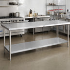 Thumbnail image #2 for John Boos SLS936 Stainless Steel Work Table Undershelf, 16 Gauge, 108"W x 36"D, for SBO Frame