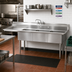 Thumbnail image #2 for Advance Tabco Special Value Series 3-Compartment Floor Model Fabricated Sink with 15-Inch Left Drainboard