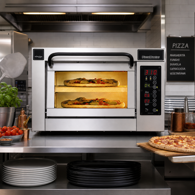 Product image #2 for PizzaMaster PM 401ED-2 Countertop Electric Stone Hearth Pizza Oven with 1 Chamber and 2 Hearthstones