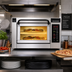 Thumbnail image #2 for PizzaMaster PM 401ED-2 Countertop Electric Stone Hearth Pizza Oven with 1 Chamber and 2 Hearthstones