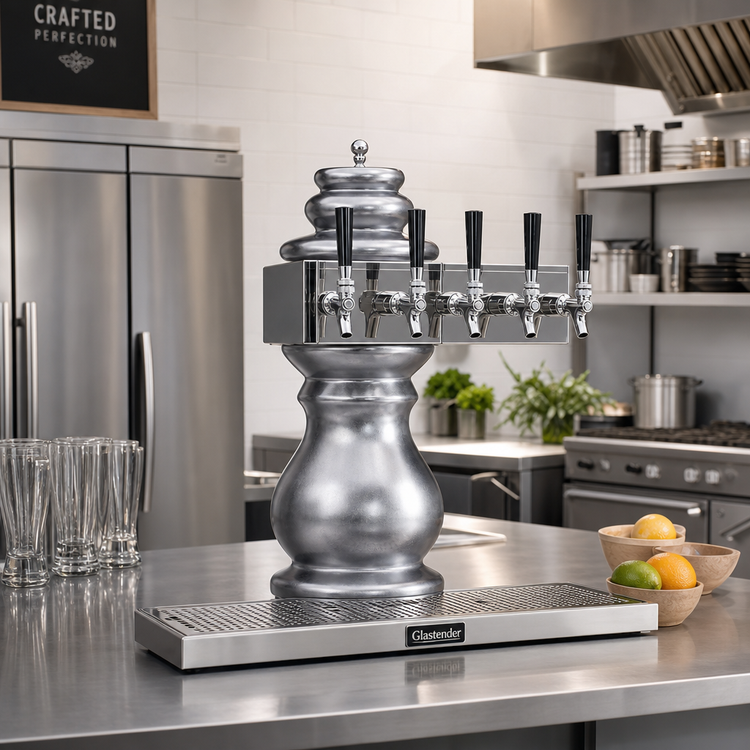 Product image #2 for Glastender Braumeister BM-6-MF 6-Faucet Air-Cooled Draft Dispensing Tower