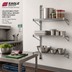 Thumbnail image #2 for Eagle Group Adjustable Post Wire Wall Mount Prepackaged End Unit for 14-Inch Deep Shelves, 54-Inch Posts, Chrome Plated