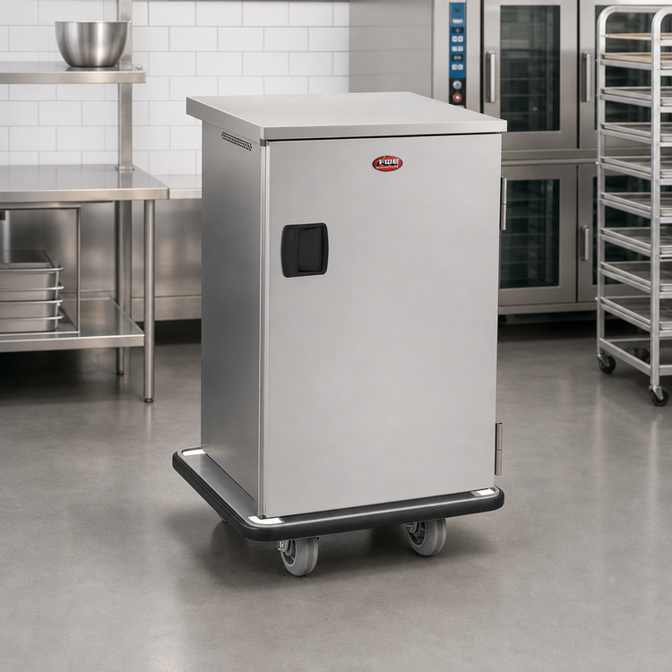 Product image #2 for FWE Non-Insulated Mobile Patient Tray Cart, 6-Tray Capacity, Stainless Steel