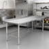 Thumbnail image #2 for John Boos Stallion 144-Inch x 24-Inch Stainless Steel Work Table with 1-1/2-Inch Rear Up-Turn