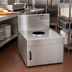 Thumbnail image #2 for Eagle Spec-Bar 18 x 24 Inch Underbar Dry Waste Unit with 6-Inch Round Opening and Hinged Front Door