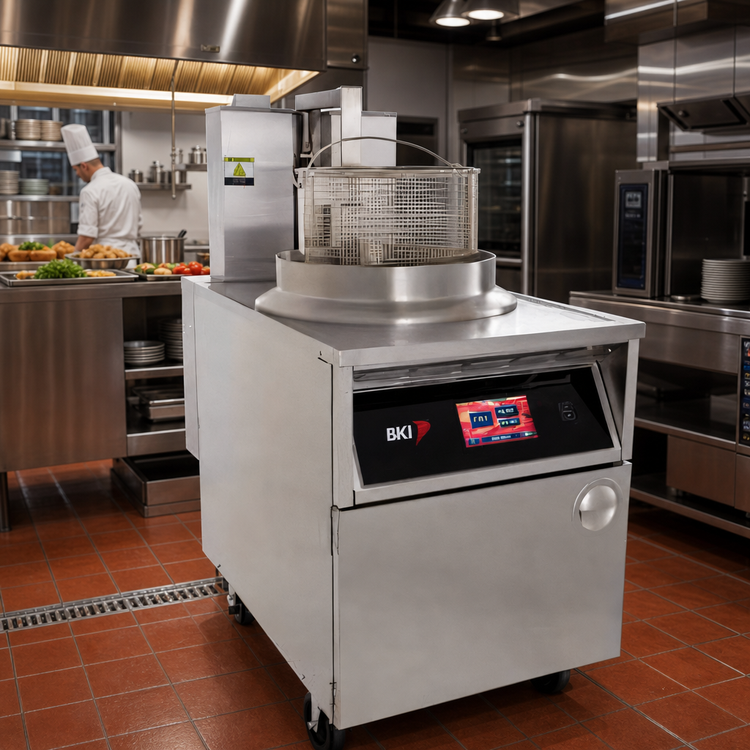 Product image #2 for BKI BLG-TC Extra Large Volume Gas Fryer with Automatic Basket Lift and Touchscreen Controls