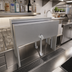 Thumbnail image #2 for Glastender DSRC-14 14-Inch Double Speed Rail Locking Cover, Stainless Steel