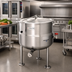 Thumbnail image #2 for Cleveland Range KDL25 25-Gallon Direct Steam Kettle with 2/3 Steam Jacket and Tri-Leg Base